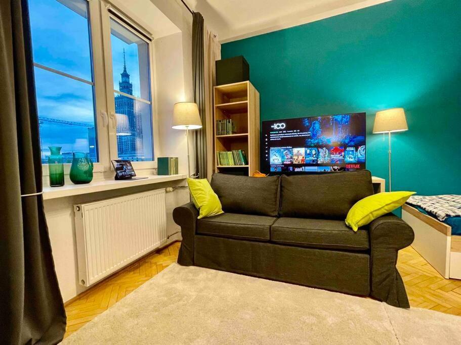 Super Square Metro X2 Fast Wifi 55'Tv Netflix Hbo Appletv+ Amazontv Lejlighed Warszawa Eksteriør billede