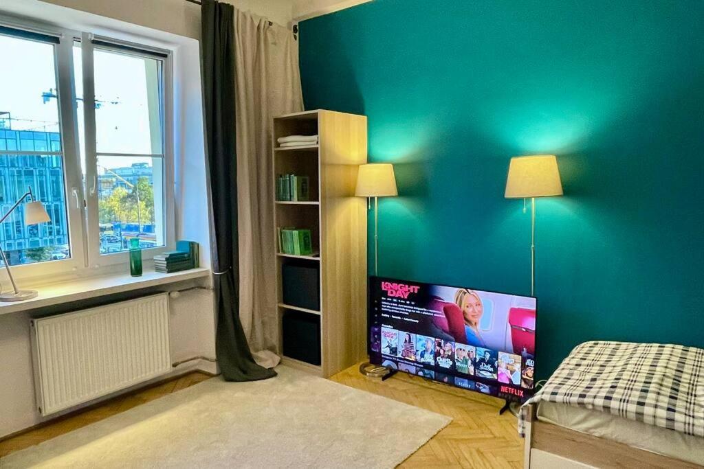 Super Square Metro X2 Fast Wifi 55'Tv Netflix Hbo Appletv+ Amazontv Lejlighed Warszawa Eksteriør billede